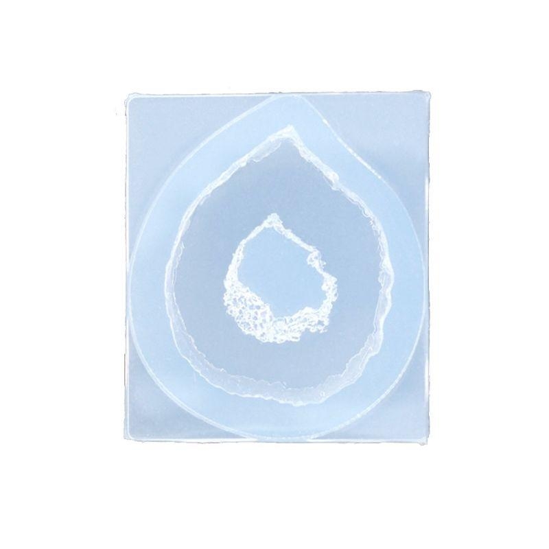 Geode Mold Silicone - Arte criativa artesanato resina quartzo rocha