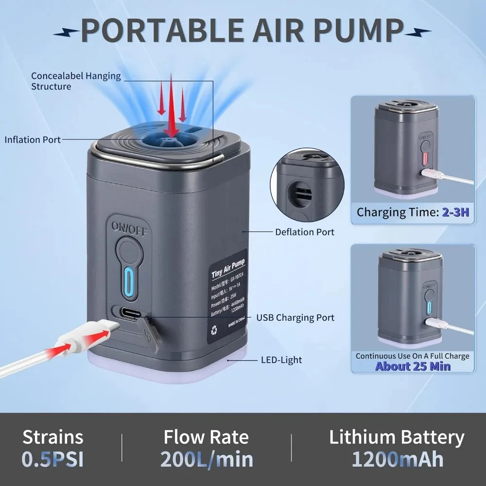 Vacuum Chamber Small - Mini Bomba de Ar Portátil com