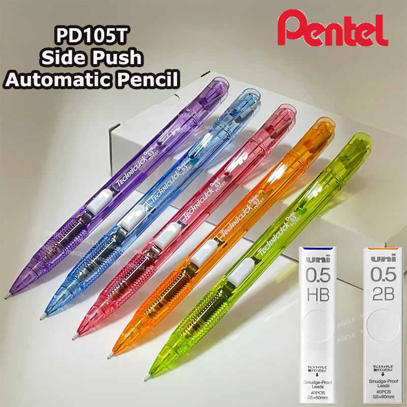 Pentel Pen Energel - Lápis Mecânico Pentel Cute PD105T TECHNICLICK