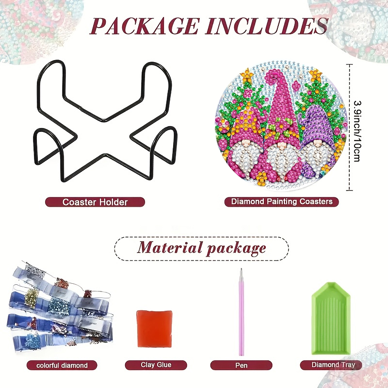 8 peças/set coleção de natal e - Resin Craft Kit avaliação e preço