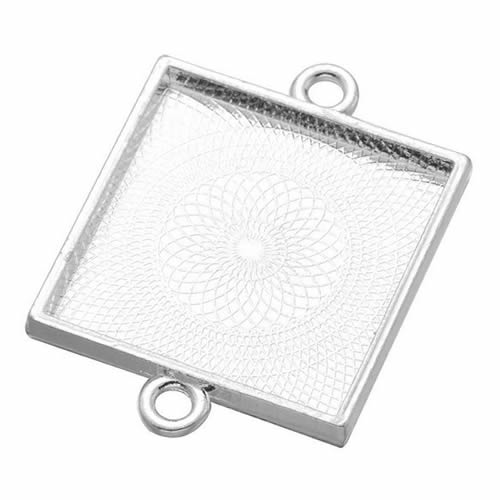 Onebeading-Quadrado Cabochões  - Bezels Set Pendant avaliação e preço