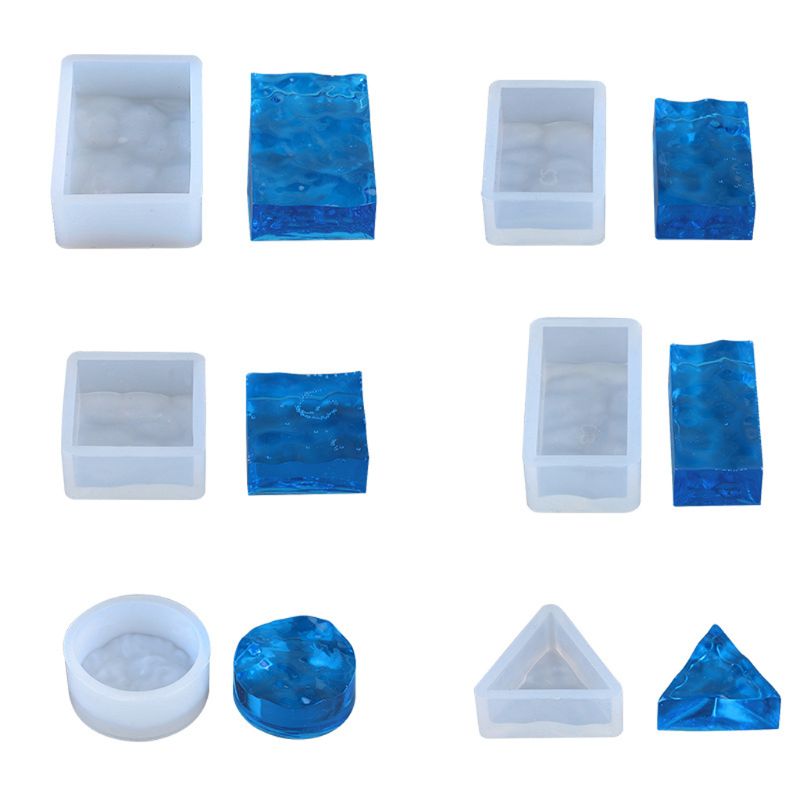 Conjunto de 4 Moldes de Resina - Resin Ocean Wave Mold avaliação e preço