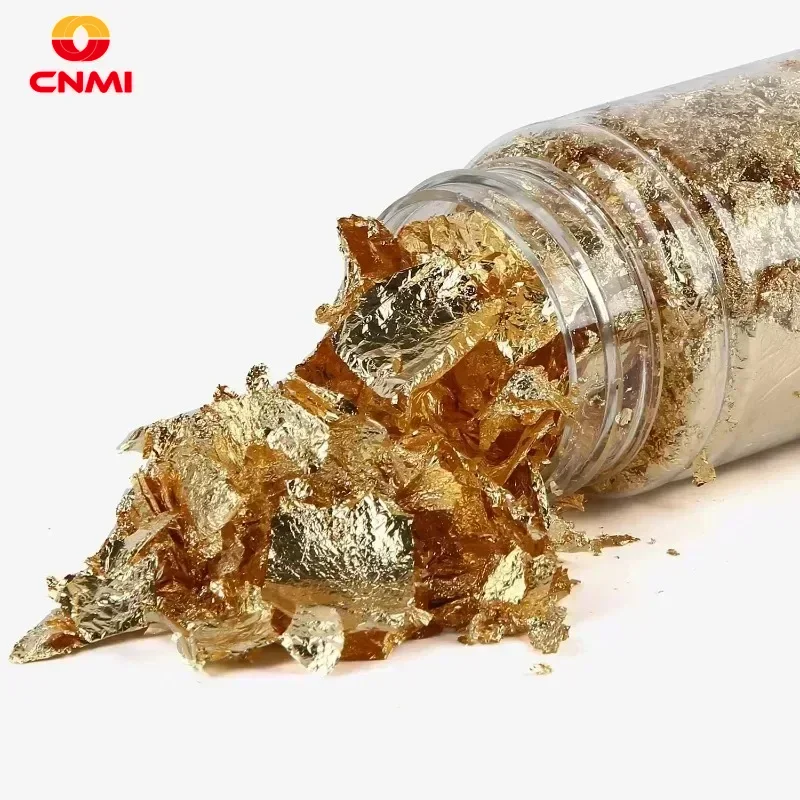 3g flocos de folha de ouro res - Gold Foil Flakes avaliação e preço