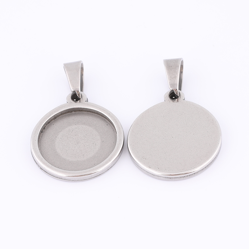 10 pçs 15mm redondo cabochão b - Bezels Set Pendant avaliação e preço